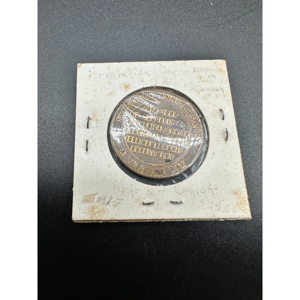 Vintage American Legion Bronze Medal Token Patriotic Collectible Coin